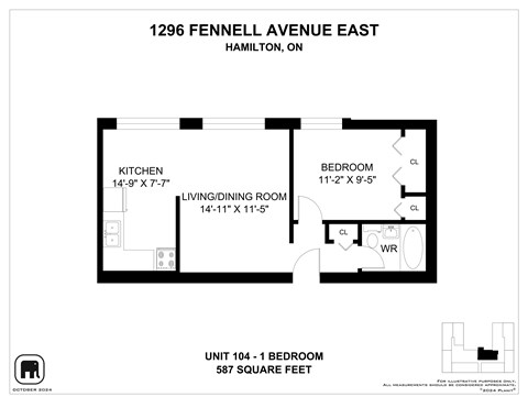 Floor plan for 2 beds, 1 bath, 900 sqft